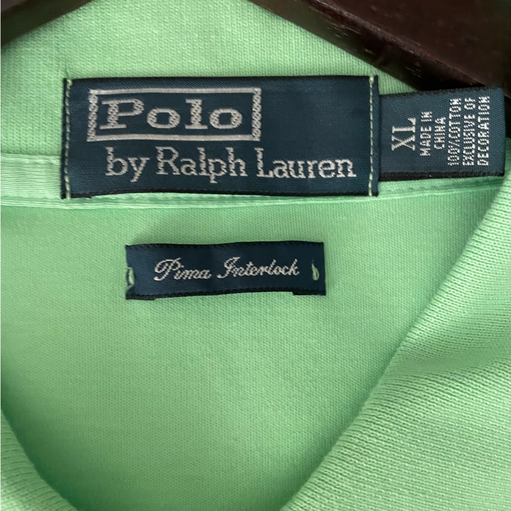 Men's Pima Cotton Soft-Touch Polo in Master Green - Picture 4 of 5